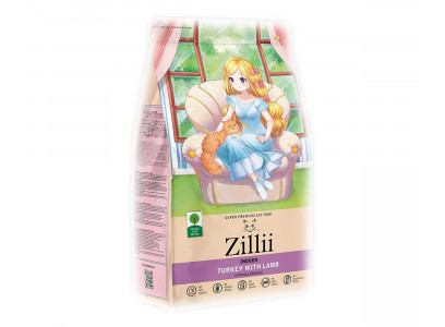 Сухой Корм Zillii (Зилли) Для Кошек, Живущих Дома Индейка и Ягненок Adult Cat Indoor 2кг 5658111 (1*6) 