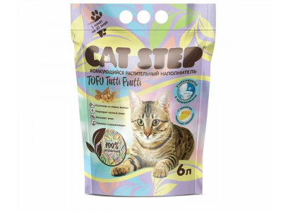 Наполнитель Для Кошачьего Туалета Cat Step (Кэт Степ) Tofu Tuffi Frutti Комкующийся Растительный 6л 20333013 