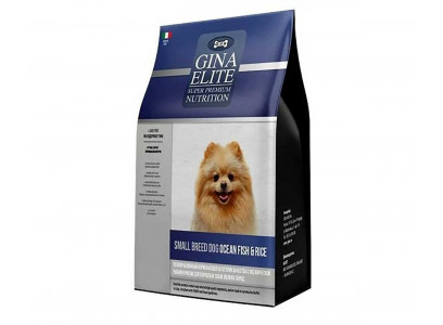 Сухой Корм Gina Elite (Джина Элит) Для Собак Мелких Пород  Океаническая Рыба и Рис Small Breed Dog Ocean Fish&Rice 3кг 