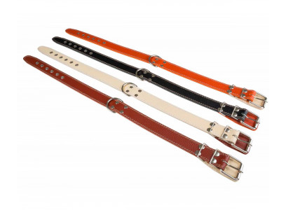 Ошейник Для Собак Брава №36 с Подкладом Не Украшенный Кольцо Посередине Арт633