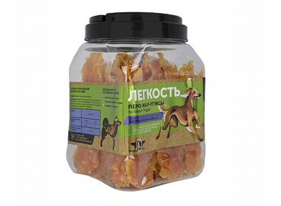 Лакомство Green Qzin (Грин Кьюзин) Для Собак Легкость Сушеная Куриная Грудка Перо Жар-Птицы 750г  