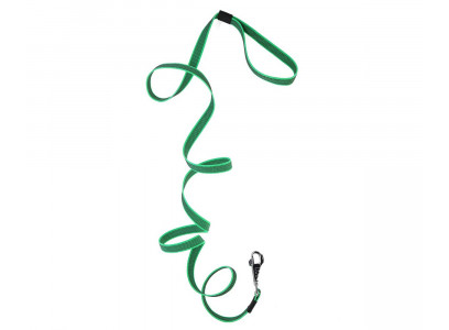 Поводок Add Dog (Эдд Дог) 20мм*5м Прорезиненный Усиленный Черный Карабин Зеленый 91568