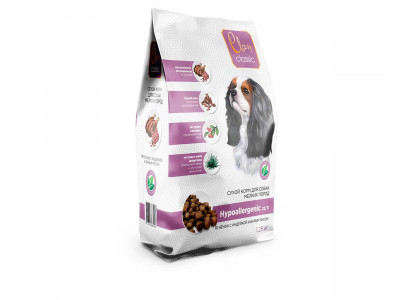 Сухой Корм Clan Classic (Клэн Классик) Для Собак Мелких Пород Ягненок, Индейка и Бурый Рис  Hypoallergenic 23/11  1,25кг (1*6) 