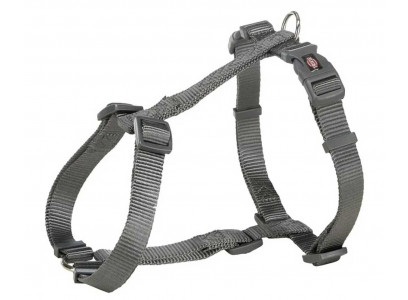 Шлейка Trixie (Трикси) Premium H-Harness L 60-87см/25мм Графит 204916 