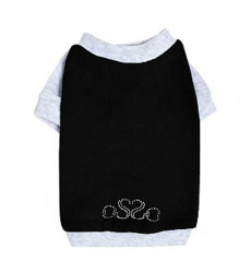 Толстовка Osso Fashion (ОСсо Фешн) Для Собак Мелких Пород Велюр Р 30 Черная Тв 1070 Снято