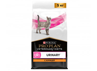 Лечебный Сухой Корм Pro Plan (Проплан) Для Кошек При Болезнях Мочевыводящих Путей Курица Veterinary Diets Ur St/ox Urinary Chicken 5кг 