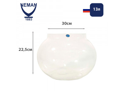 Аквариум с Буртиком Неман 13л 30*22,5см 6229 