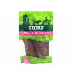 Лакомство TiTBiT (Титбит) Для собак Пластинки Из Говядины 300г Xxl 024300 Выгодная Упаковка