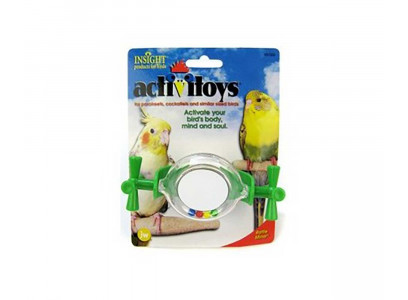 Игрушка Для Птиц Зеркальце Вращающееся Погремушка Jw31055