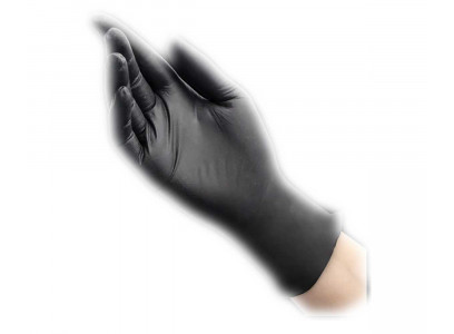 Перчатки Benovy (Бенови) Multicolor Нитрил S 50пар Черные 