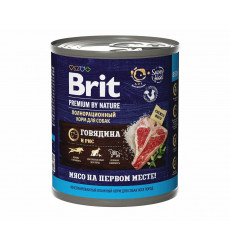 Консервы Brit (Брит) Для Собак Говядина и Рис Premium By Nature 850г 5051168