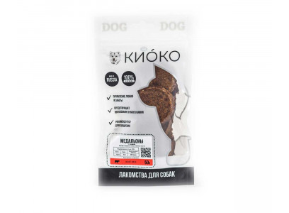 Лакомство Киоко Для Собак  Медальоны с Тыквой 50г 