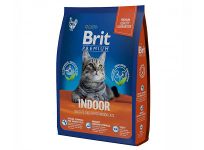 Сухой Корм Brit (Брит) Для Кошек Домашнего Содержания Курица Premium Cat Indoor 400г 5049233 