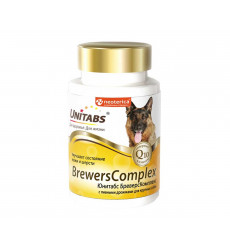 Витамины Unitabs (Юнитабс) Breverscomplex Q10 Для Собак Крупных Пород 200 Таблеток U2022