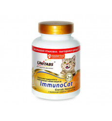Витамины Unitabs (Юнитабс) Immunocat Q10 Для Кошек 200 Таблеток U3032