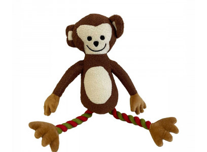 Игрушка Для Собак Обезьянка с Пищалкой 30см Плюш С7446