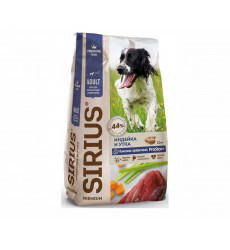 Сухой Корм Sirius (Сириус) Для Собак Средних Пород Индейка, Утка и Овощи 12кг