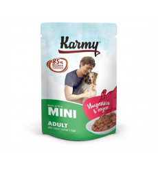 Влажный Корм Karmy (Карми) Для Собак Мелких Пород  Индейка в Соусе Mini Adult 80г 7926