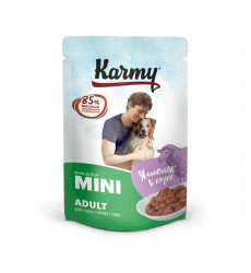 Влажный Корм Karmy (Карми) Для Собак Мелких Пород Ягненок в Соусе Mini Adult 80г 7928