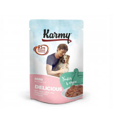 Влажный Корм Karmy (Карми) Для Собак Мелких Пород Привередливых к Корму Утка в Соусе Delicious  80г 7925