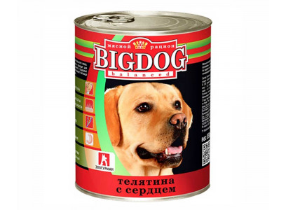 Консервы Zoogurman (Зоогурман) Для Собак Телятина и Сердце Big Dog 850г (1*9) 0256 