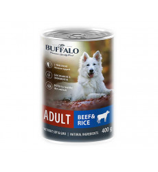 Консервы Mr.Buffalo (Мистер Буффало) Для Собак Говядина и Рис Adult 400г (1*9) B402