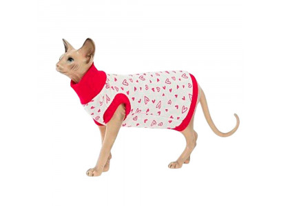 Водолазка Osso Fashion (Оссо Фешн) Для Кошек Утепленная Р M Сердечки Вк 1002