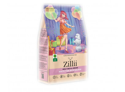 Сухой Корм Zillii (Зилли) Для Собак Белая Рыба и Лосось Adult Dog 15кг 5658053 