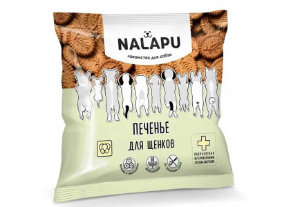 Лакомство Nalapu Печенье Для Щенков 115г 