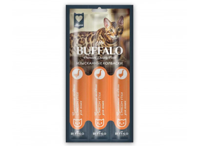 Лакомство Mr.Buffalo (Мистер Буффало) Колбаски Для Кошек Утка 3шт B203 