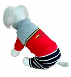 Комбинезон Pet Fashion (Пет Фешн) Для Собак Мелких Пород Wh006 S Трикотаж Подклад Мех Красный