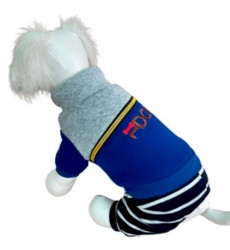 Комбинезон Pet Fashion (Пет Фешн) Wh006 Для Собак Мелких Пород Трикотаж Подклад Мех Синий