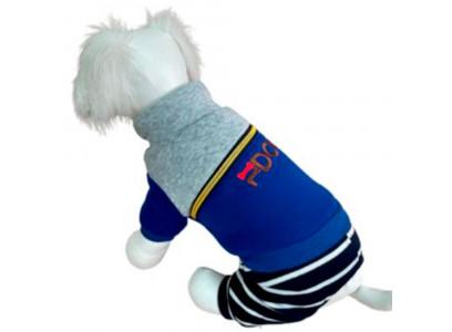 Комбинезон Pet Fashion (Пет Фешн) Wh006 Для Собак Мелких Пород Трикотаж Подклад Мех Синий