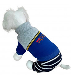 Комбинезон Pet FAshion (Пет Фешн) Wh006 Xxl Трикотаж Подклад Мех Синий