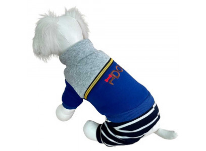 Комбинезон Pet FAshion (Пет Фешн) Wh006 Xxl Трикотаж Подклад Мех Синий