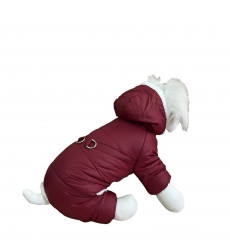 Комбинезон Pet Fashion (Пет Фешн) Для Собак Мелких Пород Шлейка Pet S Мех Бордо