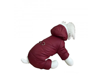 Комбинезон Pet Fashion (Пет Фешн) Для Собак Мелких Пород Шлейка Pet S Мех Бордо