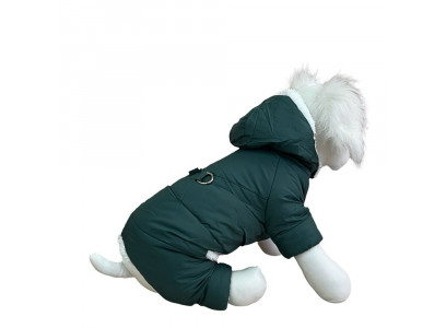 Комбинезон Pet Fashion (Пет Фешн) Для Собак Мелких Пород Шлейка Pet S Мех Зеленый