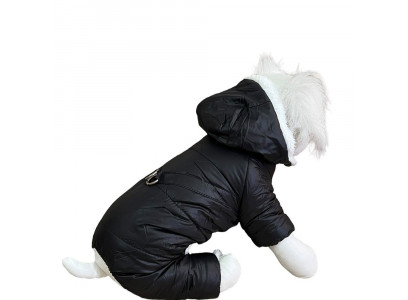 Комбинезон Pet Fashion (Пет Фешн) Для Собак Мелких Пород Шлейка Pet Xl Мех Черный