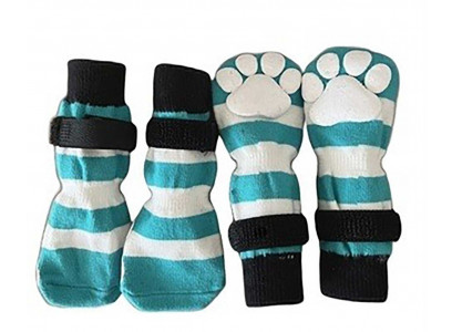 Носки Pet Fashion (Пет Фешн) Для Собак H09 Полоска Xl Бирюза Липа 