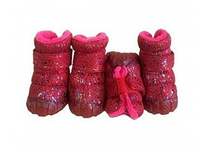 Угги Pet FAshion (Пет Фешн) Для Собак Миниатюрных Пород Северное Сияние 1 Мех Малиновый 