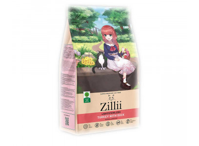 Сухой Корм Zillii (Зилли) Для Стерилизованных Кошек Индейка и Утка Adult Cat Light/Sterillized 10кг 5658143 