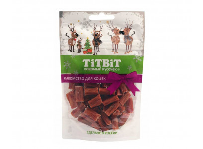 Лакомство TiTBiT (Титбит) Для Кошек Колбаски Говяжьи Новогодняя Коллекция 60г 025130 
