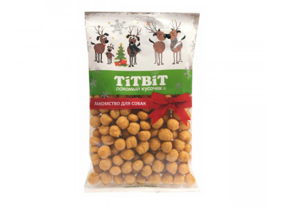 Лакомство TiTBiT (Титбит) Для Собак Шарики с Сыром Новогодняя Коллекция 95г 020548 
