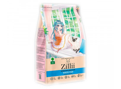 Сухой Корм Zillii (Зилли) Для Кошек с Чувствительным Пищеварением Белая Рыба Sensitive Digestion Cat 400г 5658160 