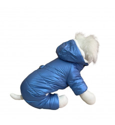 Комбинезон Pet Fashion (Пет Фешн) Для Собак Мелких Пород Шлейка Pet S Мех Голубой Перламутр