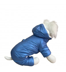 Комбинезон Pet Fashion (Пет Фешн) Для Собак Мелких Пород Шлейка Pet Xl Мех Голубой Перламутр