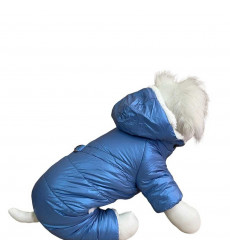 Комбинезон Pet Fashion (Пет Фешн) Шлейка Pet Xxl Мех Голубой Перламутр