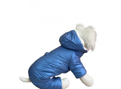 Комбинезон Pet Fashion (Пет Фешн) Шлейка Pet Xxl Мех Голубой Перламутр