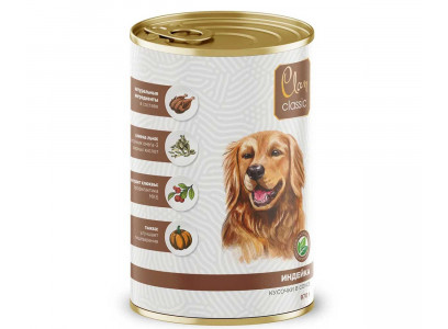 Консервы Clan Classic (Клэн Классик) Для Собак Индейка Кусочки в Соусе 970г (1*6) 4.1237 
